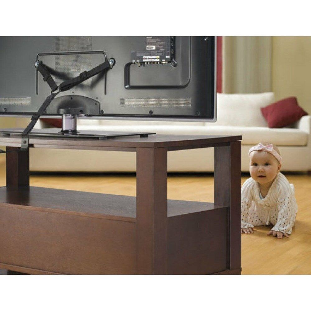 Sanus Anti Tip TV Safety Strap for Flat Panel TV up to 70" in Black NIB